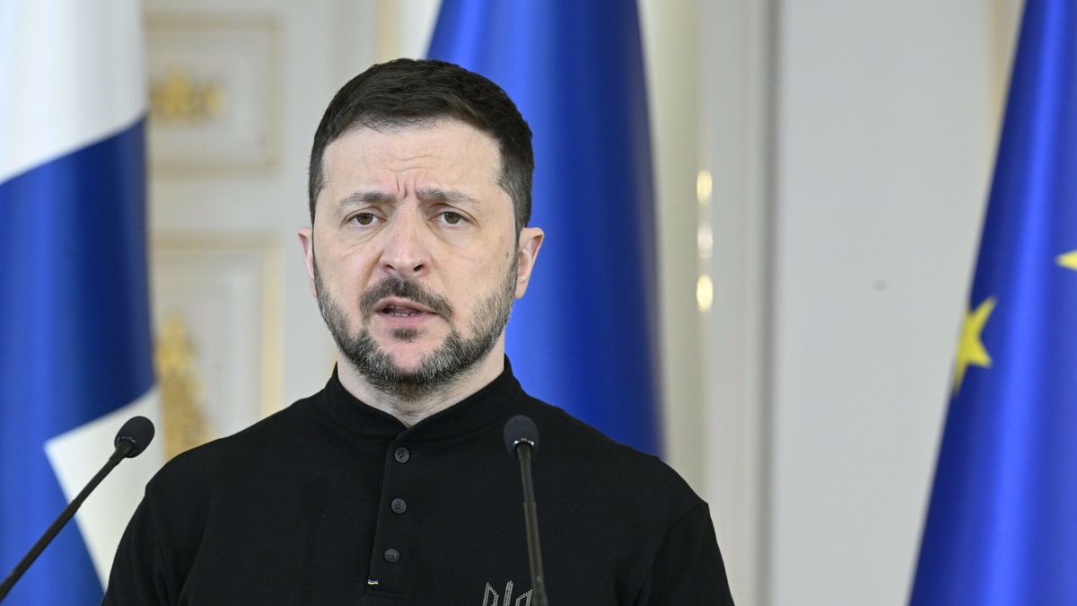 Prezydent Ze?enski z wizyt? w Finlandii
Ukrainian President Volodymyr Zelensky speaks during his joint press conference with Finnish President Alexander Stubb (not pictured) at the Presidential Palace in Helsinki, Finland, on March 19, 2025. President Zelensky and First Lady Zelenska are on an official visit to Finland. LEHTIKUVA / HEIKKI SAUKKOMAA - FINLAND OUT. NO THIRD PARTY SALES.
Heikki Saukkomaa