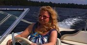 Magda Gessler na motorówce wodnej. Restauratorka szaleje na kanadyjskim jeziorze[wideo]