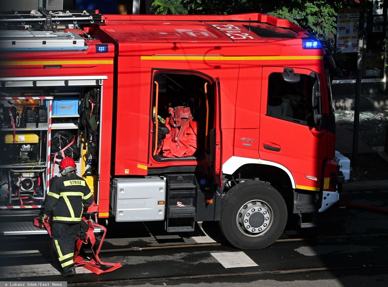 Pożar w Warszawie. Ewakuowano kilkadziesiąt osób