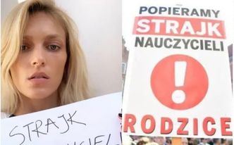 Gwiazdy wspierają strajk nauczycieli. "Wylała się koszmarna fala hejtu" (KLIKA PUDELKA)