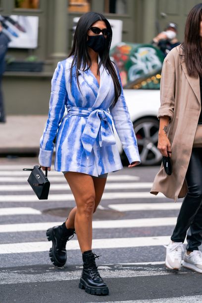 Kourtney Kardashian w marynarce od Maffashion