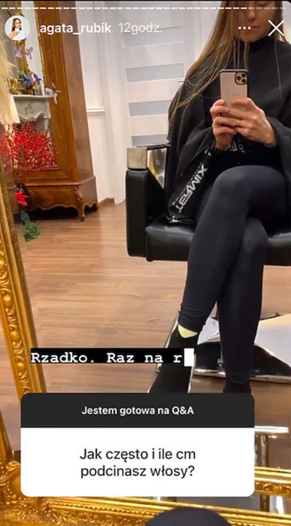 Agata Rubik u fryzjera