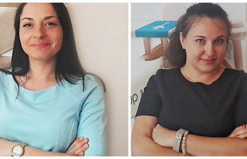 Izabela Fiedurek i Alicja Dubniewska w agencji Up&amp;More