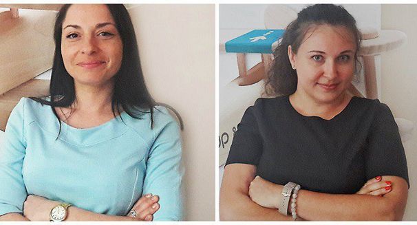 Izabela Fiedurek i Alicja Dubniewska w agencji Up&amp;More