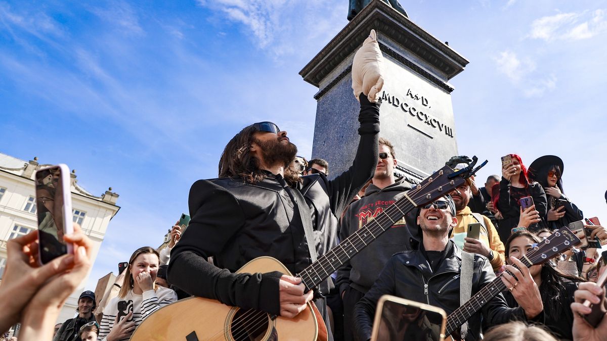 Jared Leto zagrał akustycznie na Rynku w Krakowie