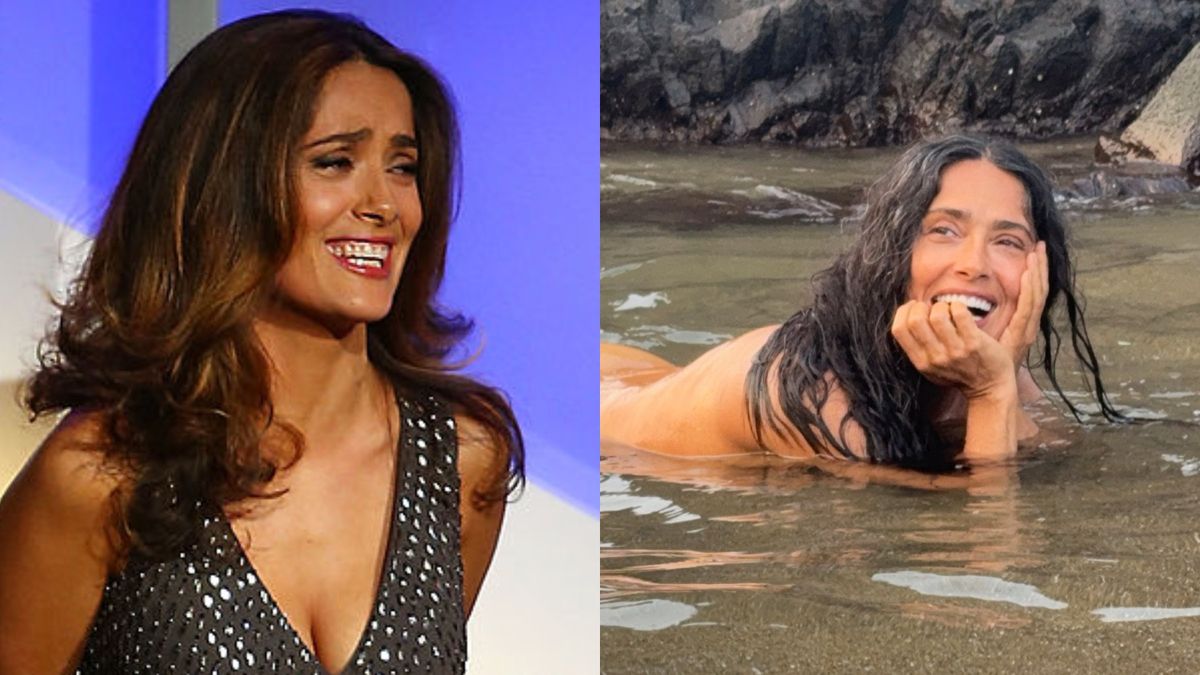 Salma Hayek zafundowała sobie nagą "sesję" z okazji urodzin
