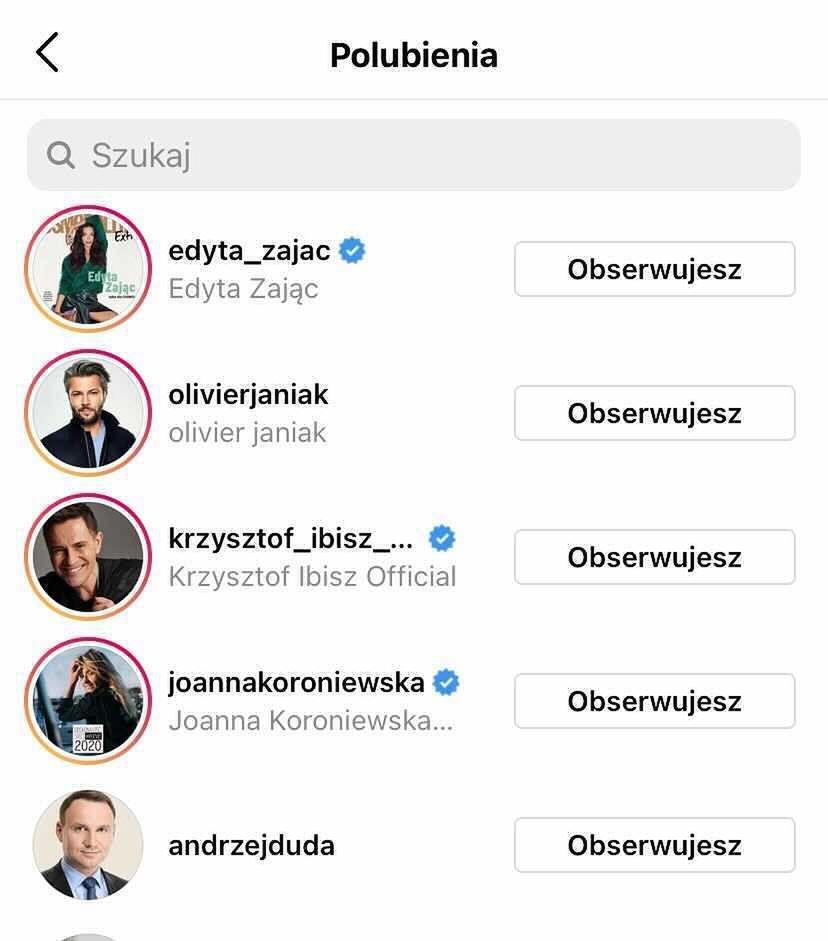 Andrzej Duda polubił wpis Edyty Pazury