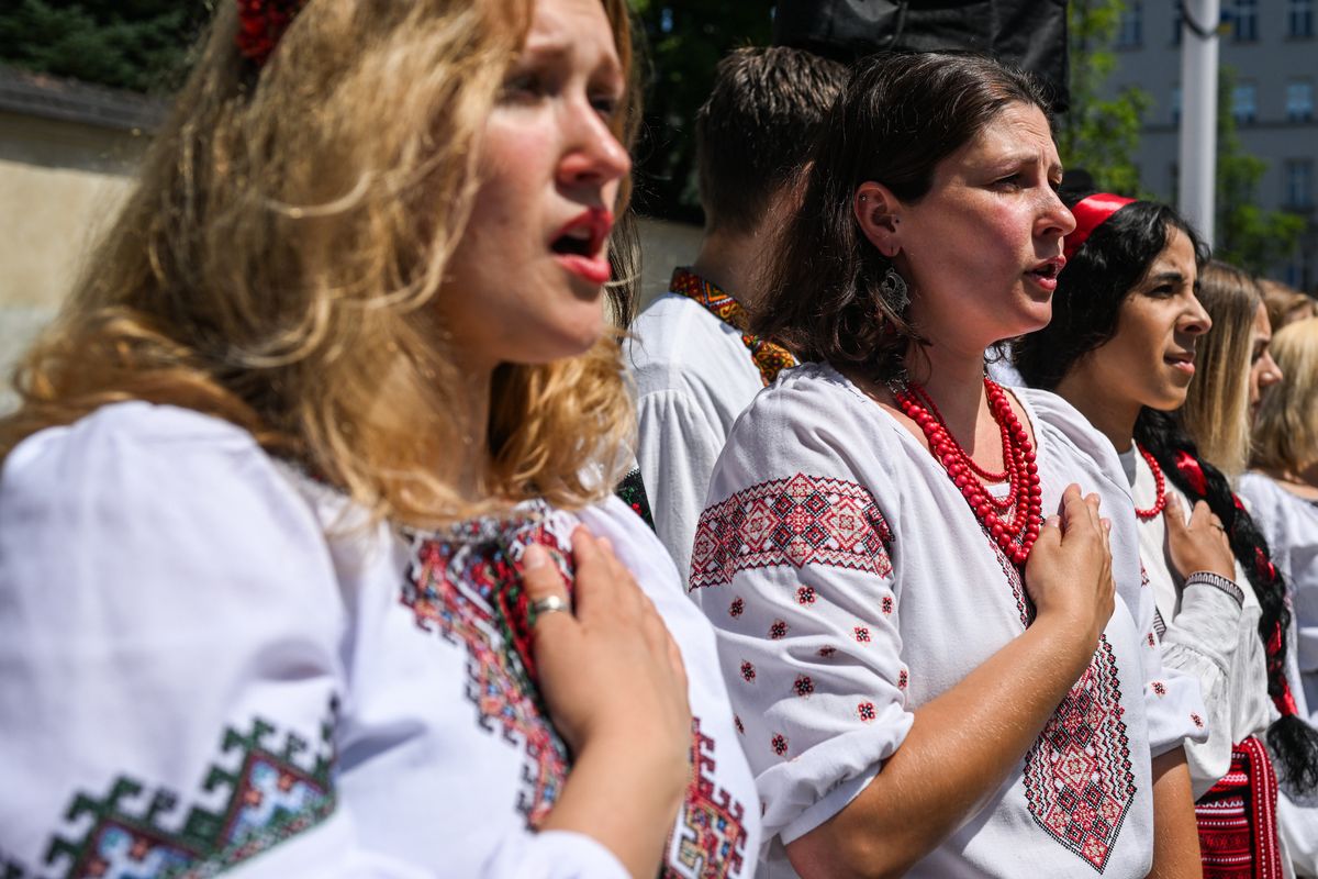 Ураїнці пишаються своєю Батьківщиною Photo by Omar Marques/Anadolu Agency via Getty Images)