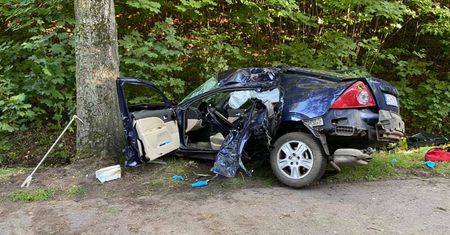 Tragiczny wypadek na Pomorzu. Kierowca nie odebrał jeszcze prawa jazdy