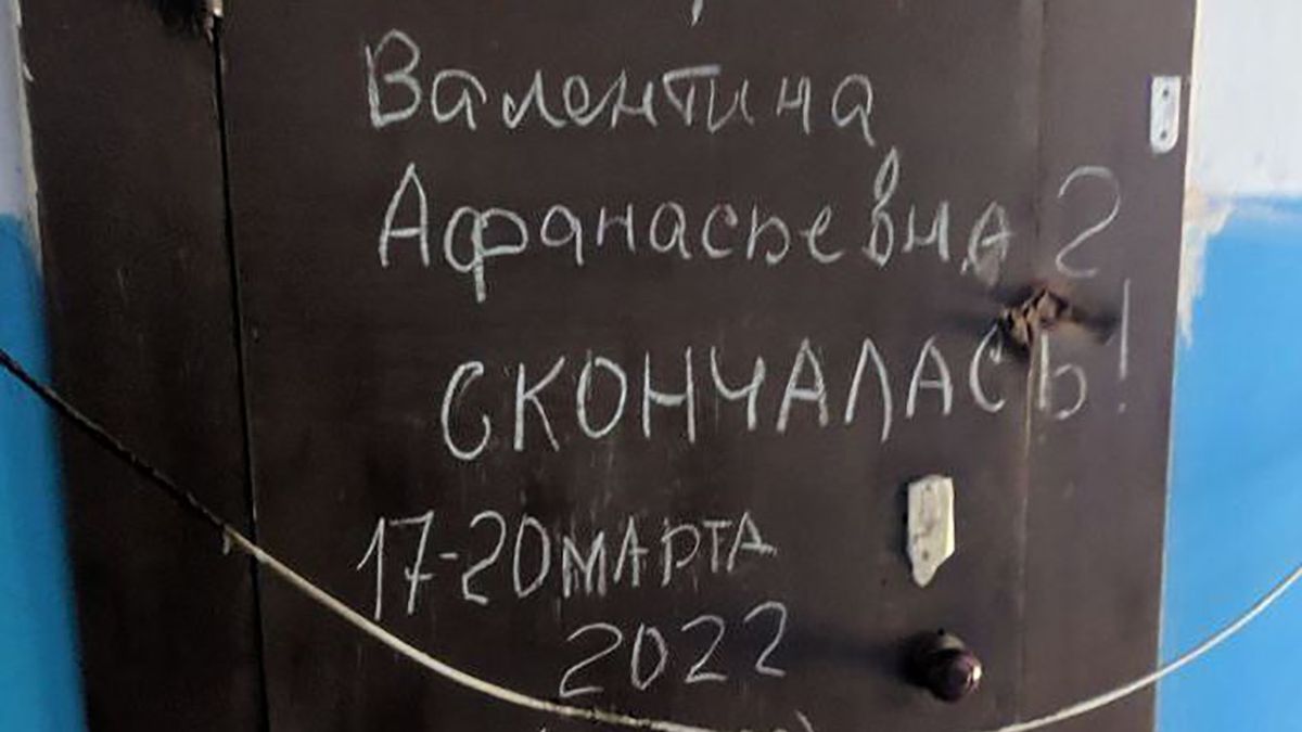 Na drzwiach mieszkania pojawił się wymowny napis