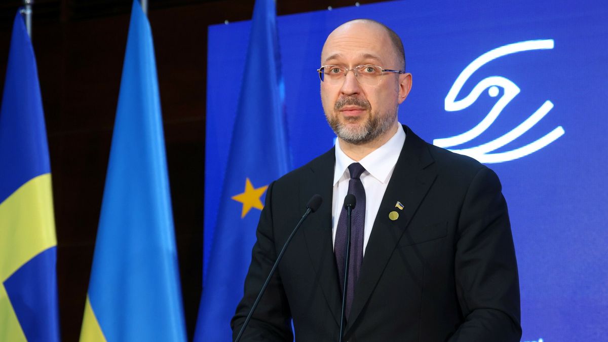 Premier Ukrainy Denys Szmyhal.