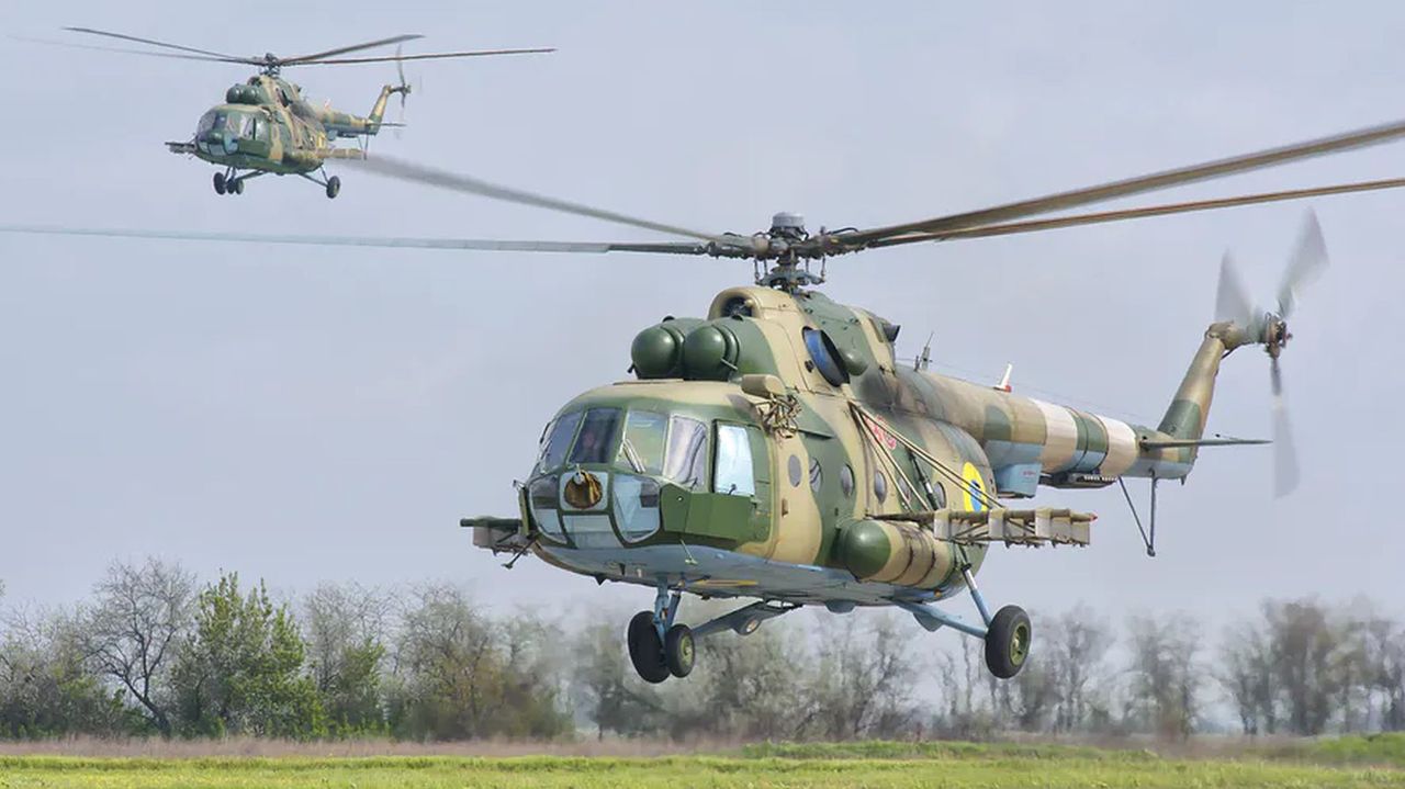 Ukraińskie śmigłowce Mi-8 - zdjęcie ilustracyjne