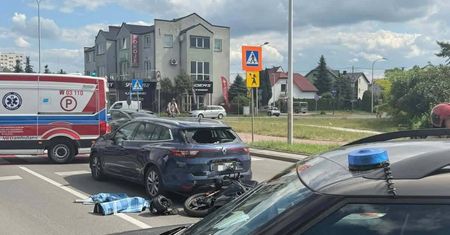Wypadek na al. Piłsudskiego. 17-letnia motocyklistka trafiła do szpitala!