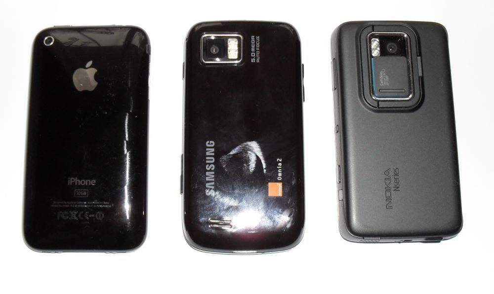 Nokia N900, Samsung Omnia 2, iPhone 3GS