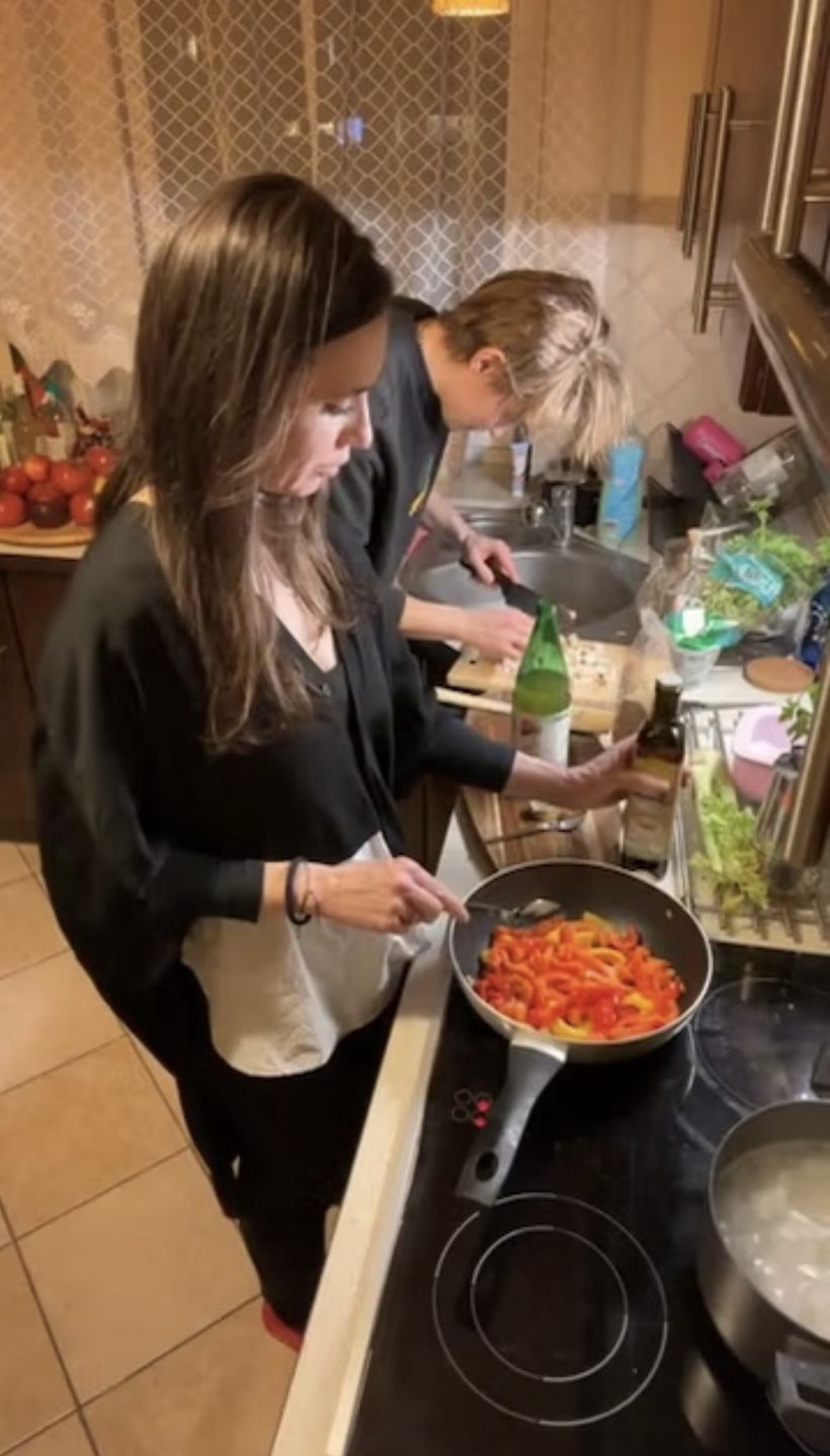 Wspólne gotowanie Katarzyny Zillmann i Janji Lesar