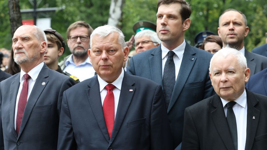 Jarosław Kaczyński i inni politycy PiS