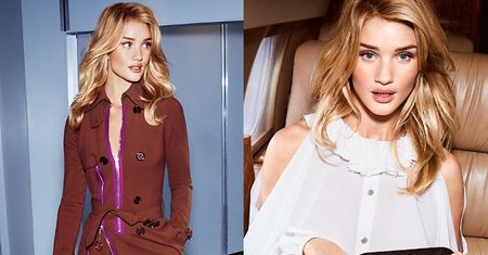 Rosie Huntington-Whiteley w "stylizacjach na lotnisko"