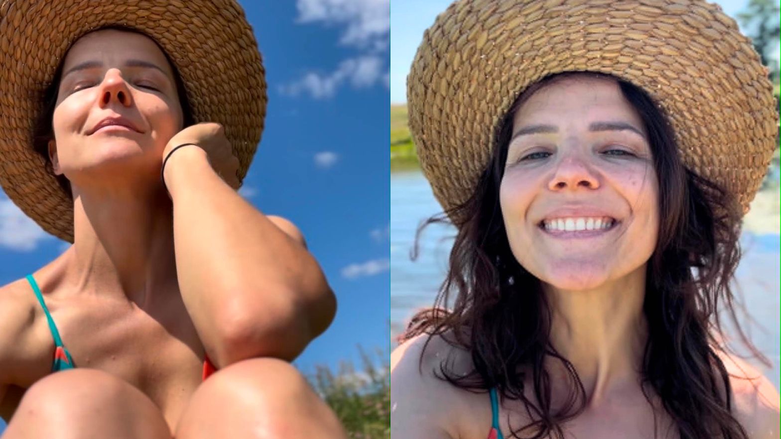Joanna Jabłczyńska w bikini i bez makijażu
