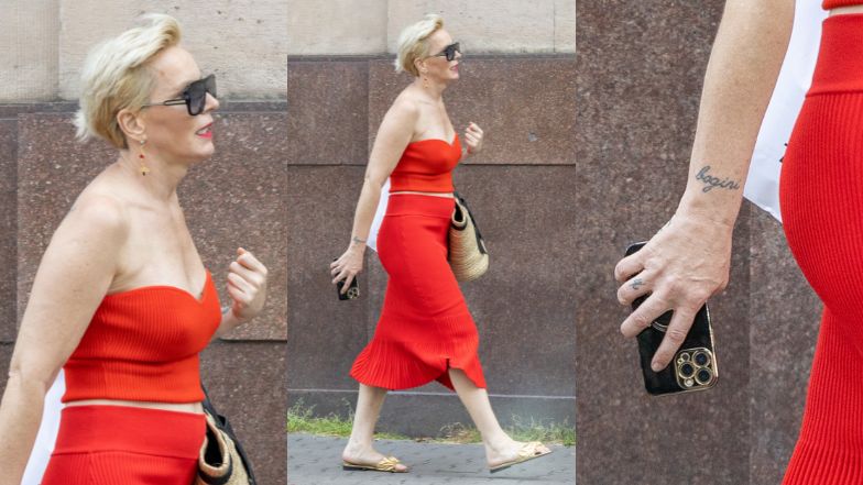 Paulina Smaszcz spaceruje po Warszawie