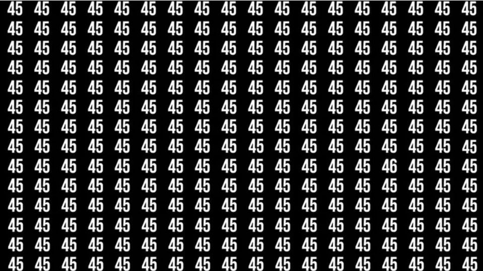 How fast can you spot the hidden number 46? Take the challenge now!