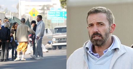 Elegancki Ben Affleck pomaga bezdomnym w Los Angeles