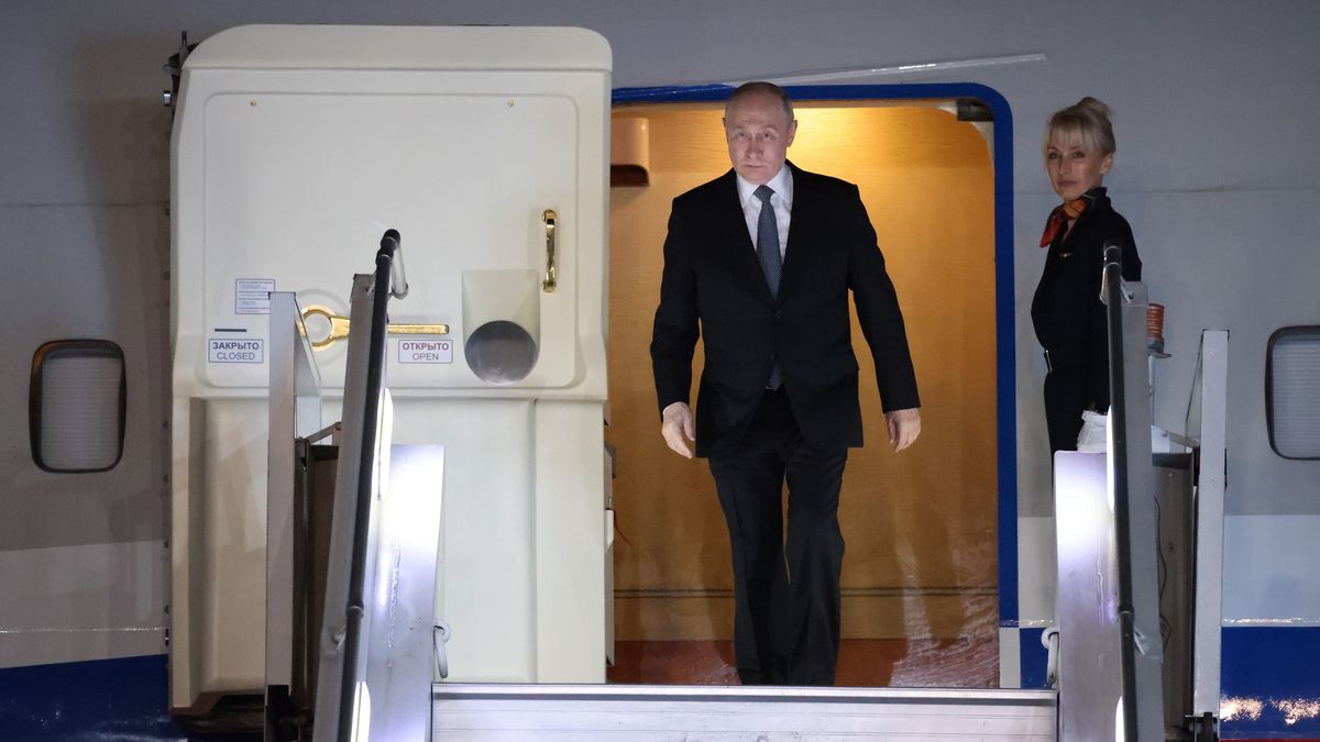 President Putin Visits India To Attend 18th BRICS SummitNEW DELHI, INDIA - SEPTEMBER 11: Russian President Vladimir Putin steps off the plane upon arrival at a military base, on September 11, 2026 in New Delhi, India. Russian President Vladimir Putin is in India for a three-day visit starting Friday, 11 September 2026. The high-profile trip revolves around Russia's participation in the 18th BRICS Summit, which India is hosting at the Bharat Mandapam this weekend. The trip marks Putin's second face-to-face engagement with Indian Prime Minister Narendra Modi in less than two weeks, following their bilateral meeting at the SCO Summit in Bishkek. (Photo by Contributor/Getty Images)Contributor