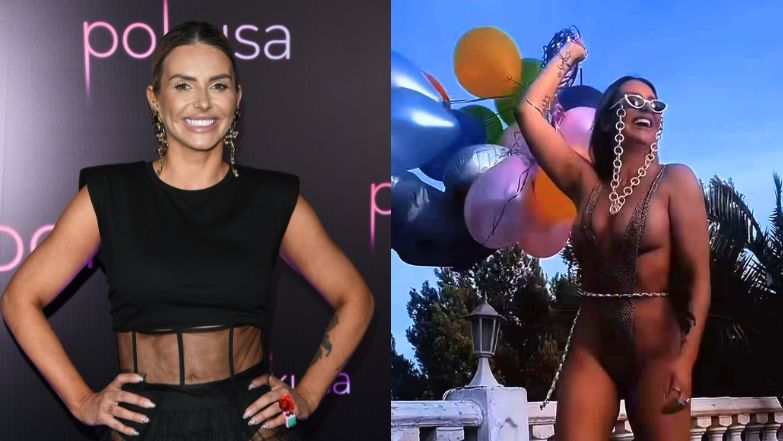 Monika Goździalska hasa w mikroskopijnym bikini