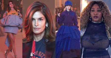 Gwiazdy na wybiegu w Paryżu: Cindy Crawford, jej córka Kaia Gerber, siostry Hadid i... Serena Williams (ZDJĘCIA)