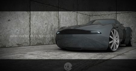 Aston Martin przyszłości - minimalistyczny projekt niezależnego projektanta