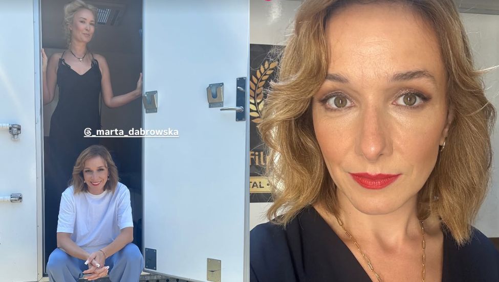 Marta Dąbrowska i Lidia Sadowa na planie 11. sezonu "Rancza"