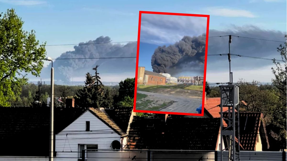 Pożar w zakładach PCC Roktia