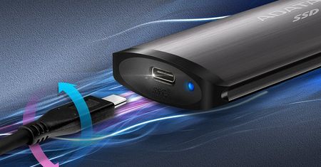 Nowe szybkie, przenośne dyski SSD 256, 512 GB i 1TB od Adata