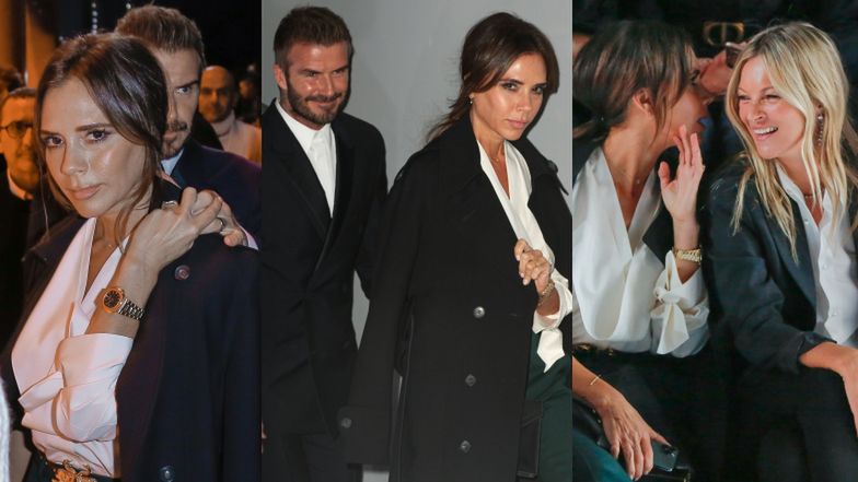 Eleganccy Victoria i David Beckhamowie zadają szyku podczas Paryskiego Tygodnia Mody (FOTO)