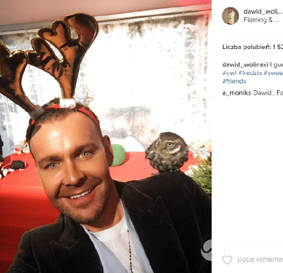 Dawid Woliński z sówką