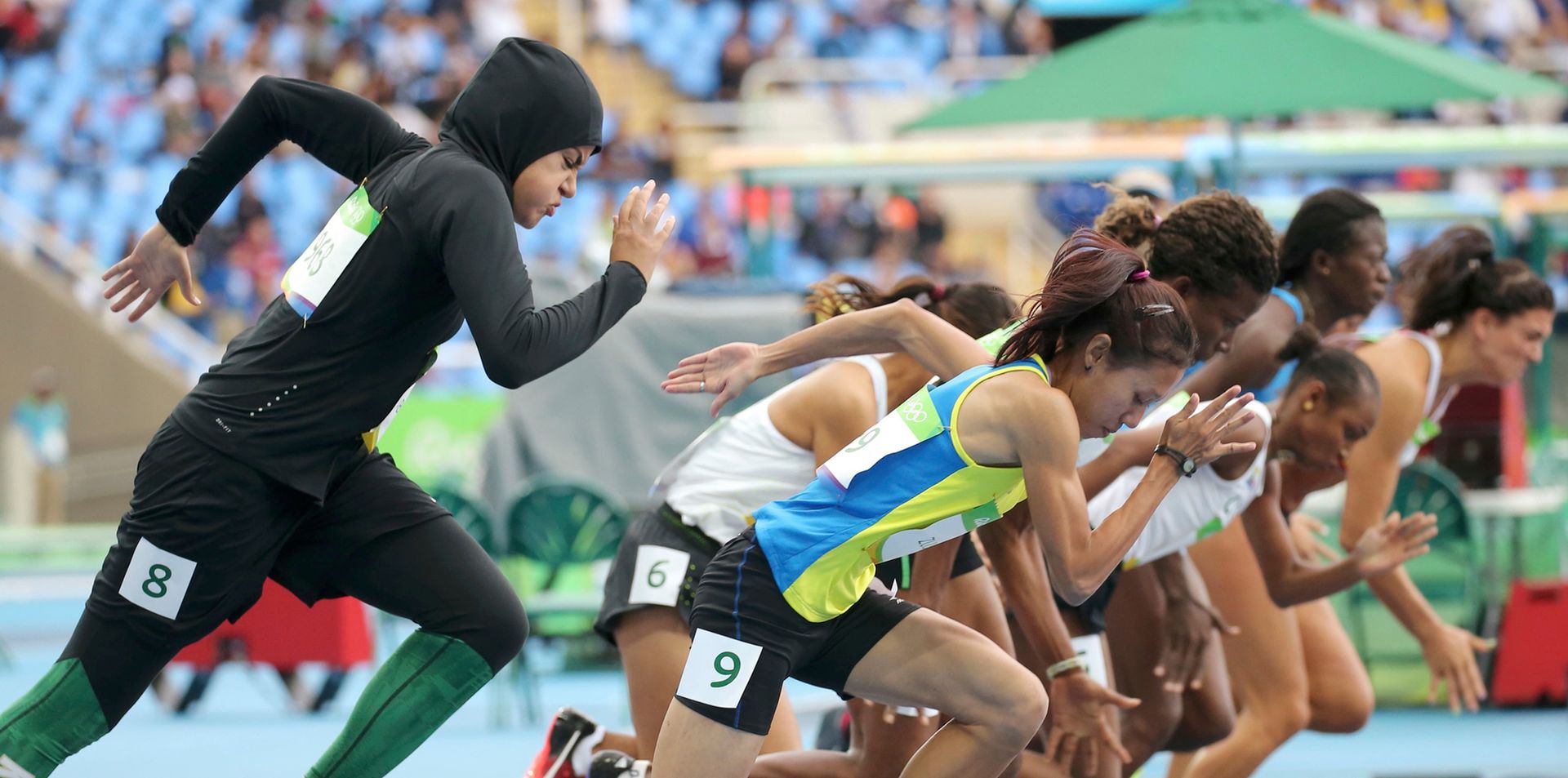 Sprinterka w hidżabie