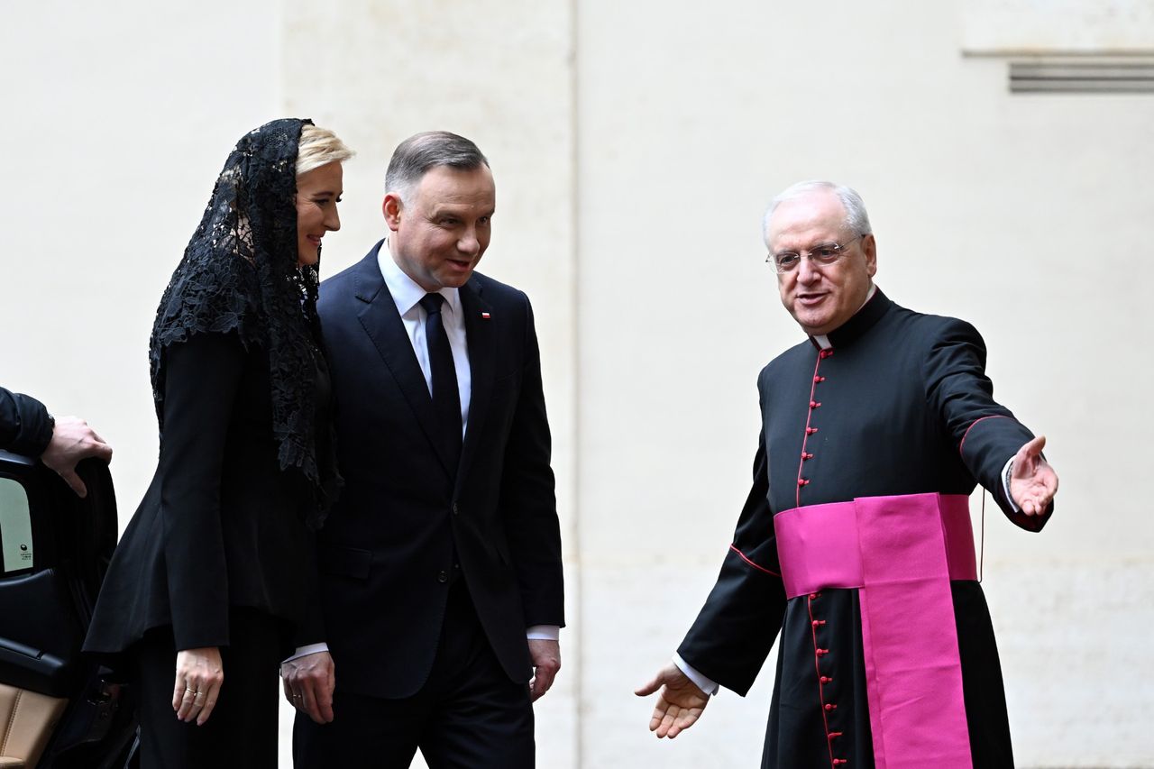 Andrzej Duda i Agata Duda z wizytą w Watykanie