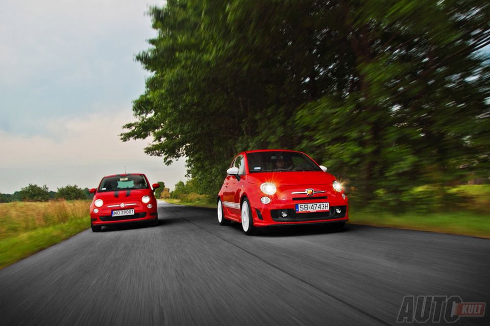 Abarth 500 esseesse & Fiat 500 1,2 Sport w trasie [test autokult.pl] 2