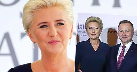 Agata Duda nową stylizacją potwierdziła, że zasługuje na tytuł wytwornej damy. Wyglądała skromnie, ale za to, jak pięknie