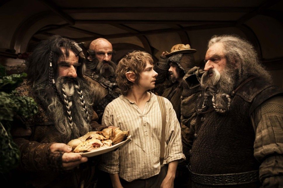 Kadr z filmu "Hobbit"