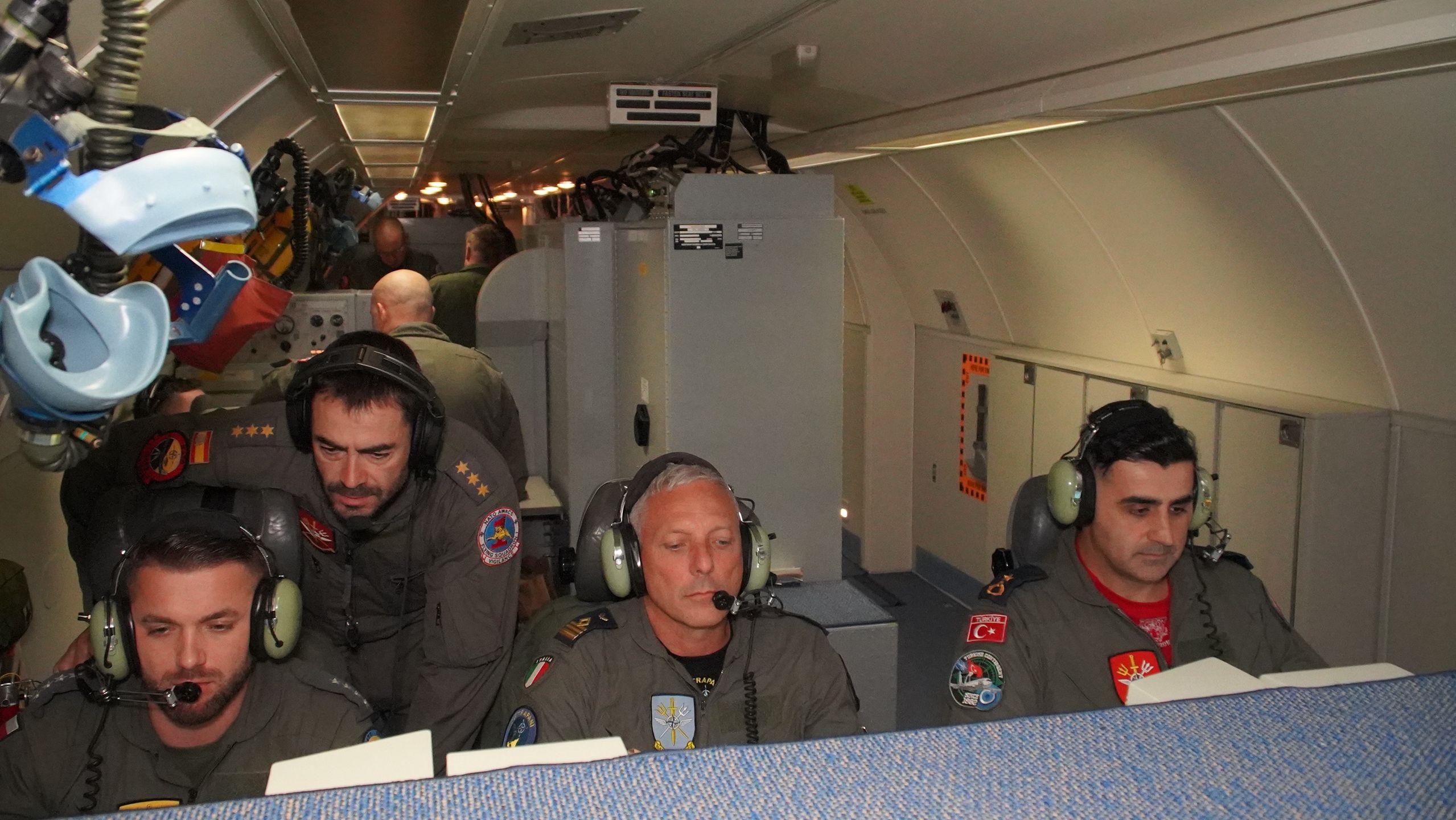 Wnętrze samolotu AWACS