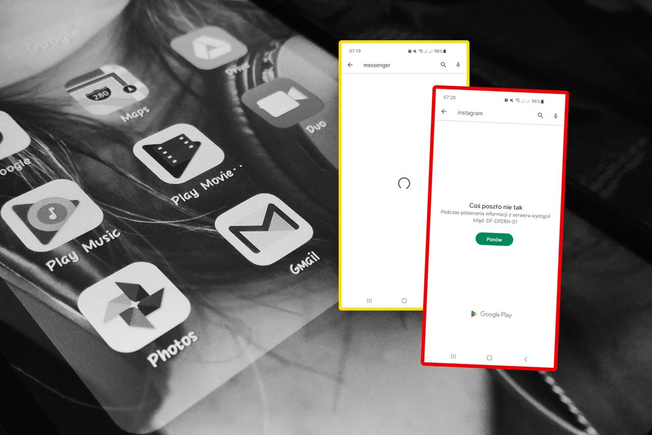 Trwa awaria sklepu Google Play