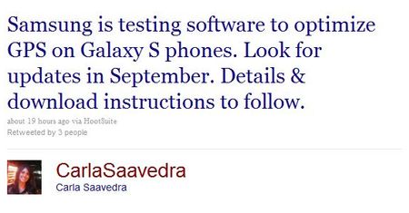 Masz kłopot z GPS w swoim Galaxy S? Samsung juz opracowuje rozwiązanie!