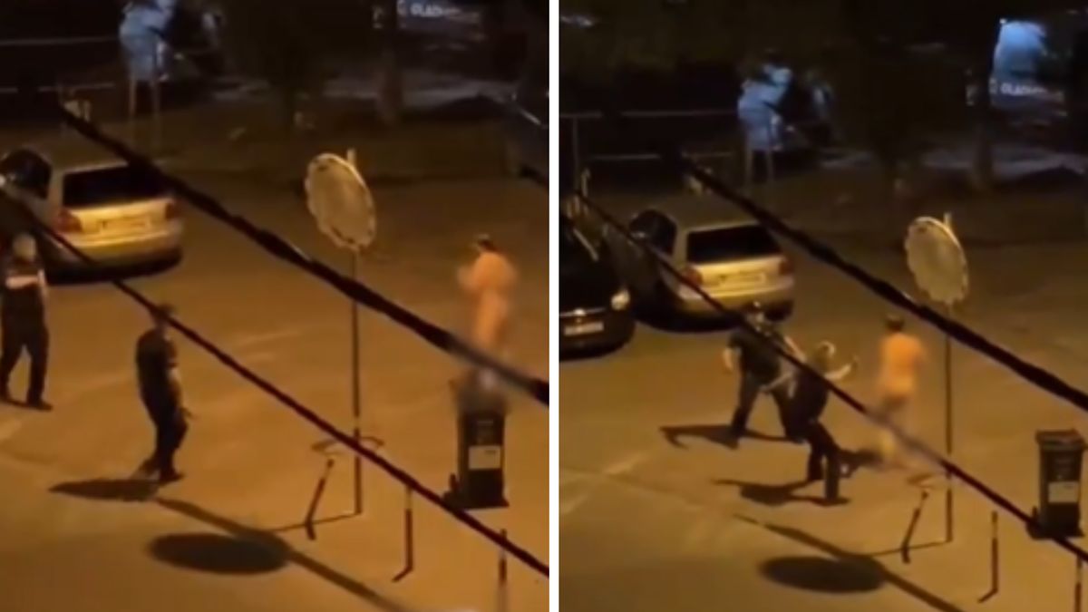 Nagi Ukrainiec zaatakował policjantów