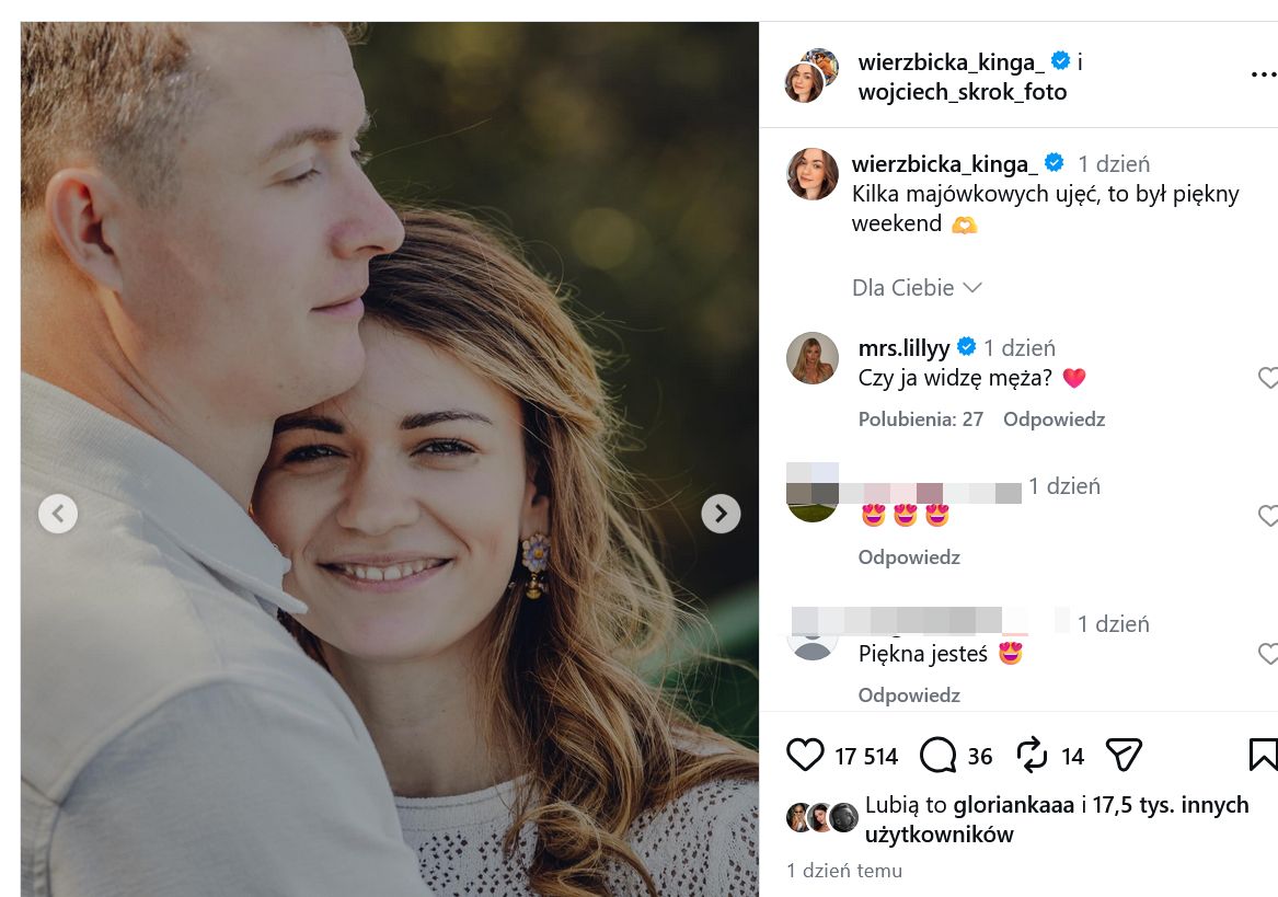 Kinga Wierzbicka pokazała męża