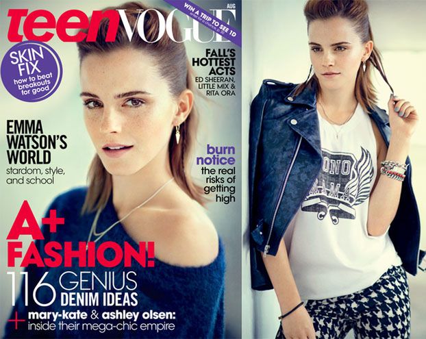 Piegowata Watson na okładce "Teen Vogue"! (FOTO)