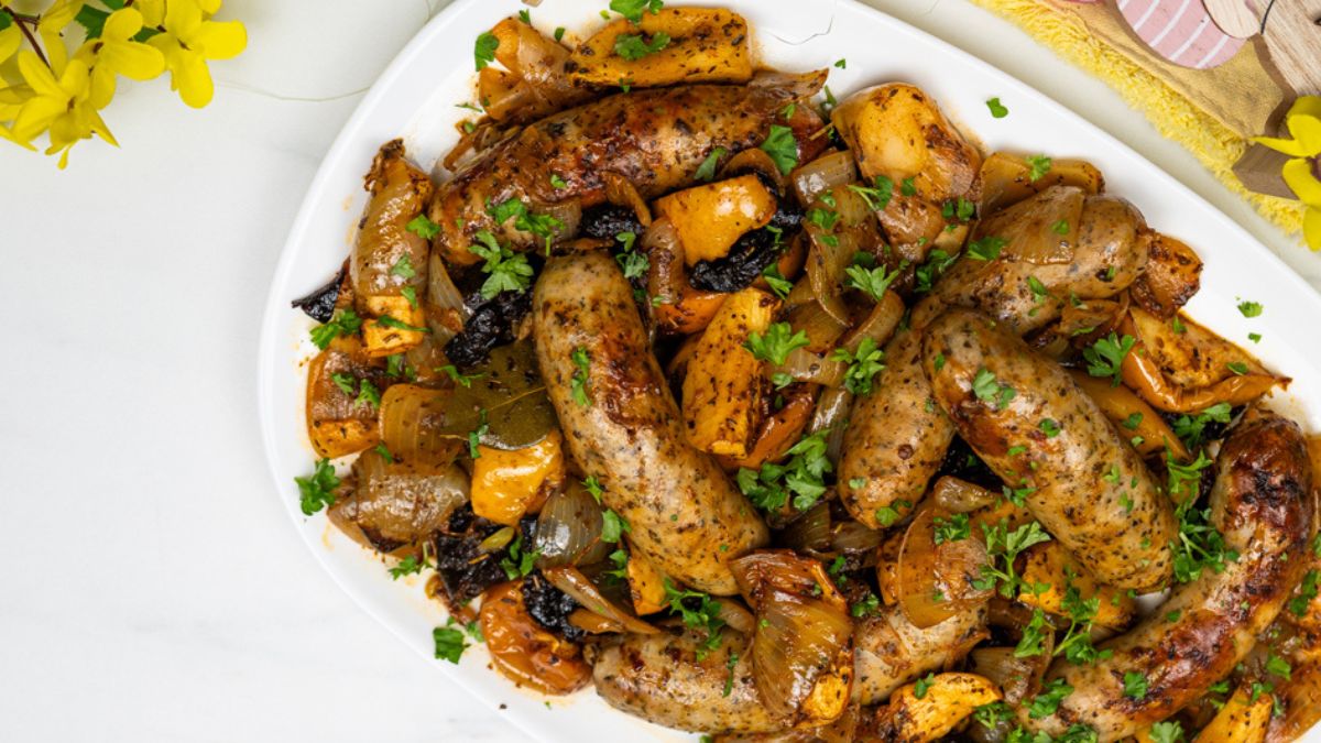 Biała kiełbasa w takim wydaniu to uczta dla podniebienia