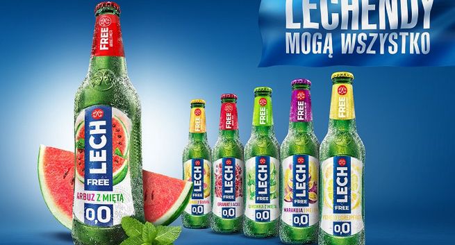 Bezalkoholowy Lech w nowym smaku Arbuz i Mięta