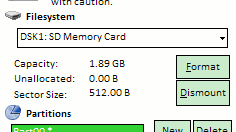 Formatowanie i partycjonowanie pamięci masowej w Windows Mobile 1
