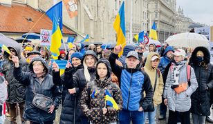 WP z Budapesztu: Proukraiński protest. "Orban, przestań wspierać morderców"