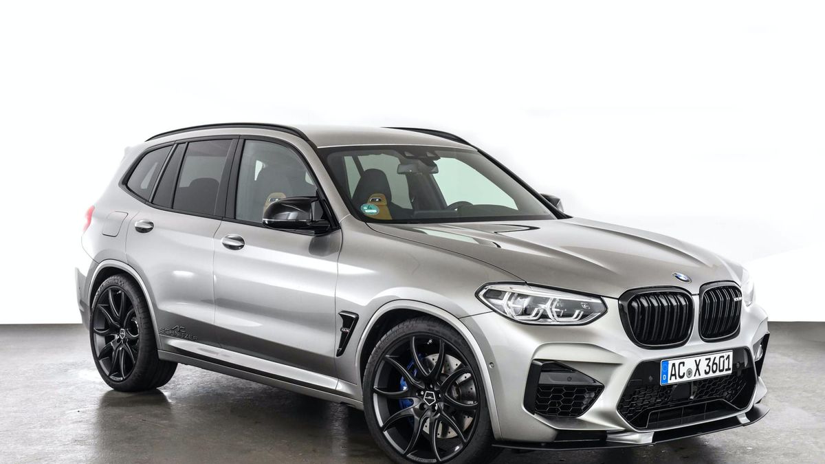 X3 M Competition AC Schnitzer wygląda dość zachowawczo. Może to kwestia szarego lakieru?